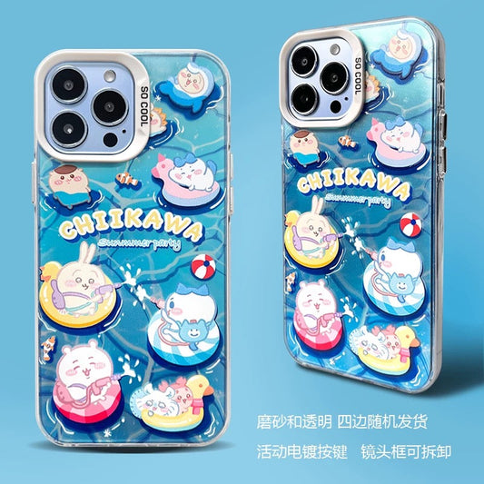 Japanese Cartoon ChiiKawa Summer Time | ChiiKawa Hachiware Usagi - iPhone Case 11 12 13 14 15 16 Pro Promax KawaiiGiftLand