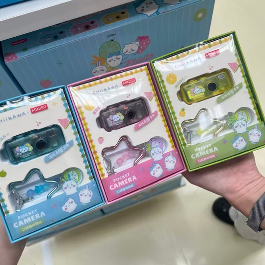 ChiiKawa X Miniso Fruit Market Series Fruit Market Pocket Digital Camera Keychain | ChiiKawa Hachiware Usagi - Kawaii Items Room Decoration doll