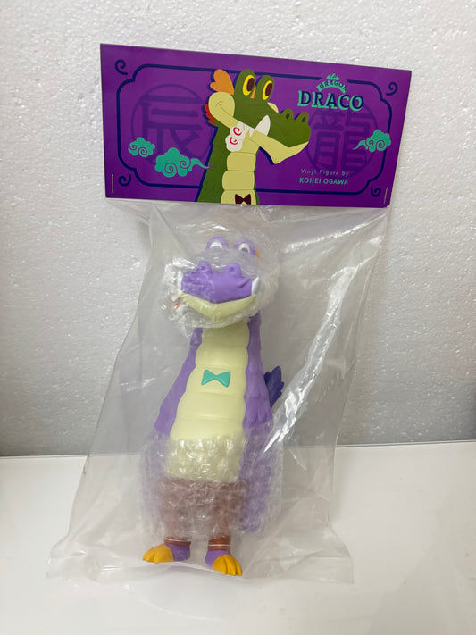 How2work Japan Artist Kohei Ogawa | Draco Purple Dragon - Sofubi Figure Soft Vinyl Rare