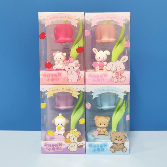 Mikko illustration Little Lily of the Valley Series Little Night Light | Bear Latte Dog Souffie Kitten Mousse Rabbit Cammy - Room Decoration