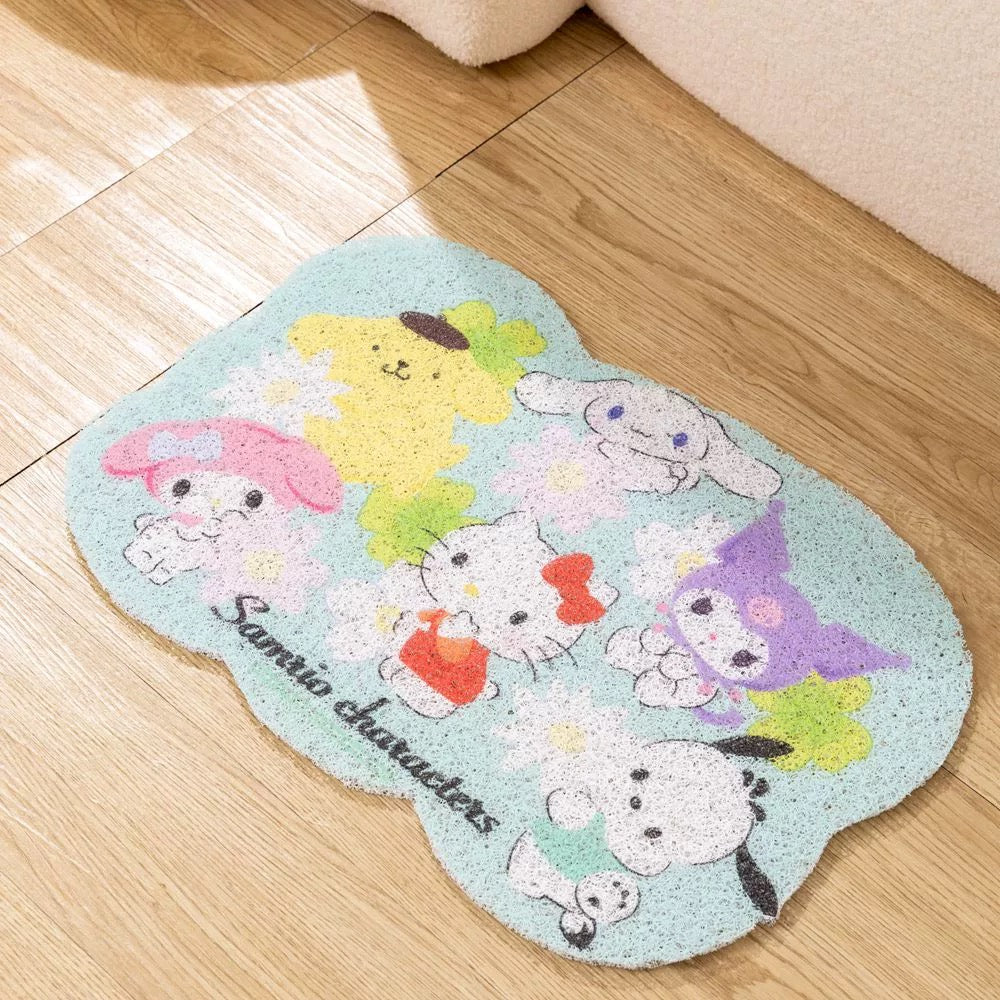 Sanrio 40 X 60cm Bathroom Floor Mat | Hello Kitty My Melody Kuromi Little Twin Stars Friends - Kawaii items Cute Things KawaiiGiftLand