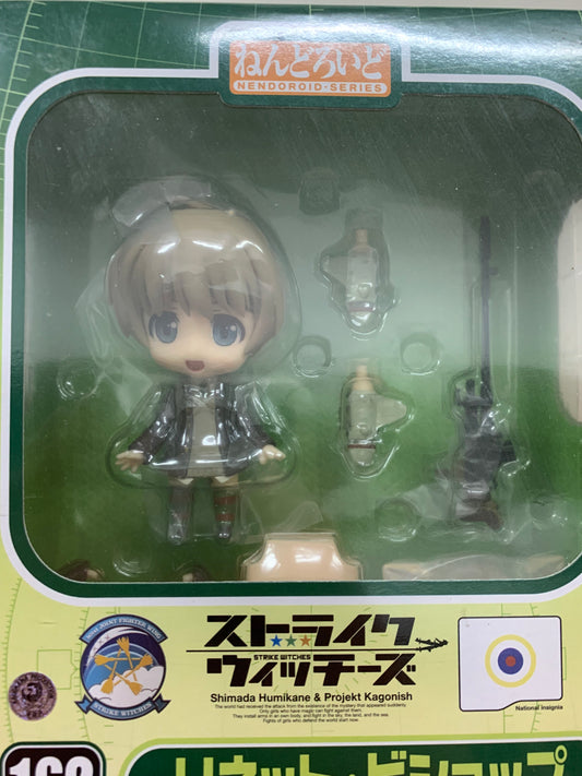Japan GSC Nendoroid Series | 162 Strike Witches Lynette Bishop - 2011 Retried PVC FIGURE DOLL Toy Collection