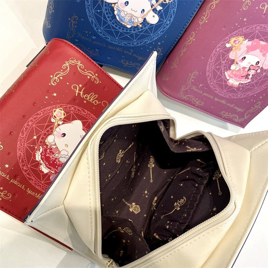 Sanrio Magic Book Little Hand Pouch | Hello Kitty My Melody Kuromi Cinnamoroll - Kawaii Items KawaiiGiftLand