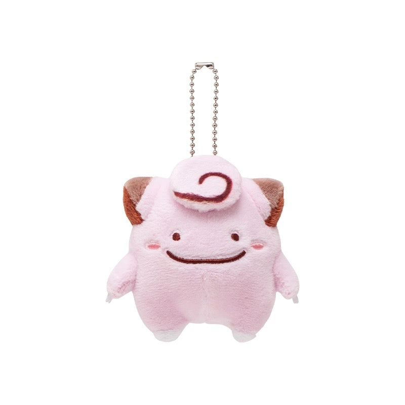 Japan Cartoon Pokemon Center Ditto Crossover | Pikachu Charmander Squirtle Bulbasaur Clefairy Pippi - Mascot Plush Doll Mini Plush Doll Keychain KawaiiGiftLand