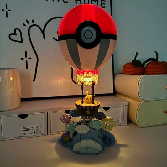 Pokemon Adventure Theme | Pikachu on Pokeball Hot Air Balloon - Building Blocks Toy Collections