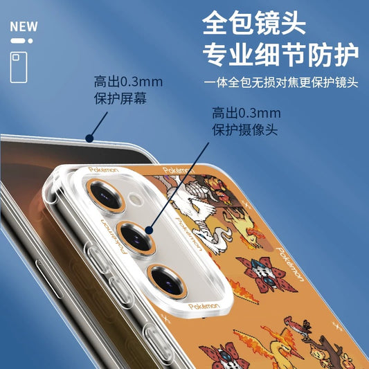 Japan Cartoon Pokemon Pixel Group Verison | Fairy Type - Phone Case Samsung Galaxy S25 S24 S23 S22 S21 FE Ultra - KawaiiGiftLand