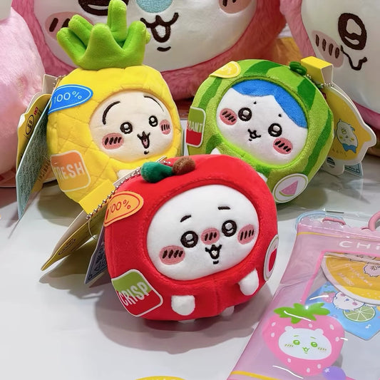 ChiiKawa X Miniso Fruit Market Series Fruit Market Become Fruit Plush Doll Keychain | ChiiKawa Hachiware Usagi Momonga - Kawaii Items Room Decoration doll