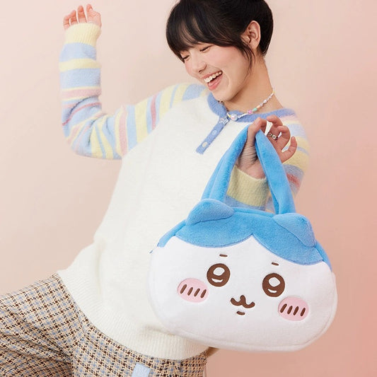 ChiiKawa X Miniso | ChiiKawa Hachiware Usagi Big Head Plush Bag - Kawaii items Room Decoration KawaiiGiftLand