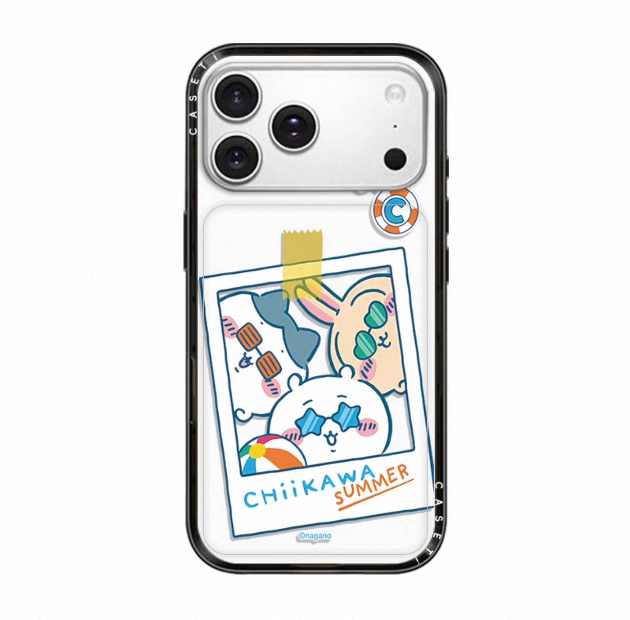 Japanese Cartoon ChiiKawa Clear with Transparent Black Frame New Version Case | Summer Time Party 12 Styles - iPhone Case 13 14 15 16 17 Pro Promax