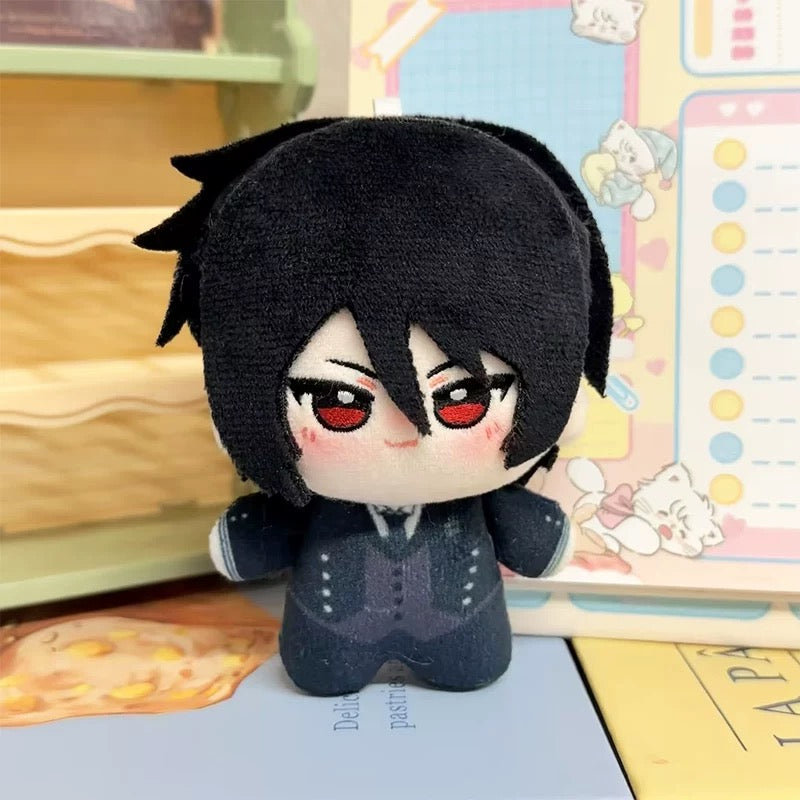 Japanese Anime Black Butler Kuro Shitsuji Keychain | Ciel Sebastian Cute Kawaii 12cm Nunu Doll - Cute Kawaii Item