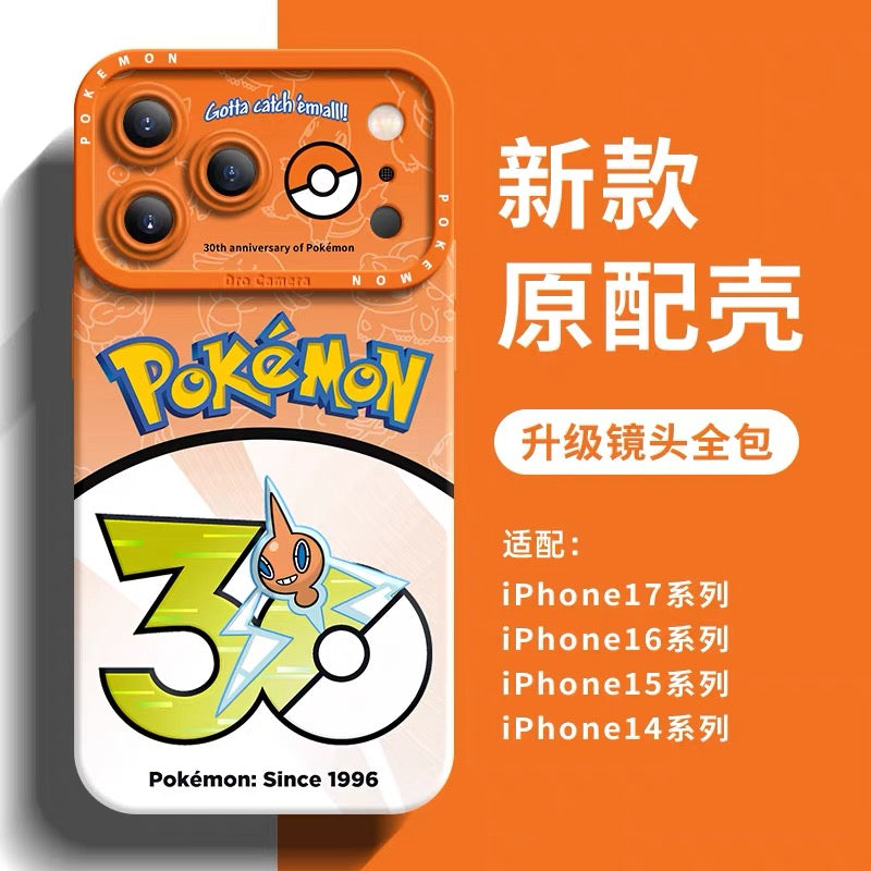 Japanese Cartoon Pokemon Silicone Case Pokemon 30 Anniversary Version Part19 | Jirachi Togekiss Luxray Deoxys Magnezone Rotom Whimsicott Minccino 8 Styles - Phone Case Samsung Galaxy S26 S25 S24 S23 FE Ultra Edge