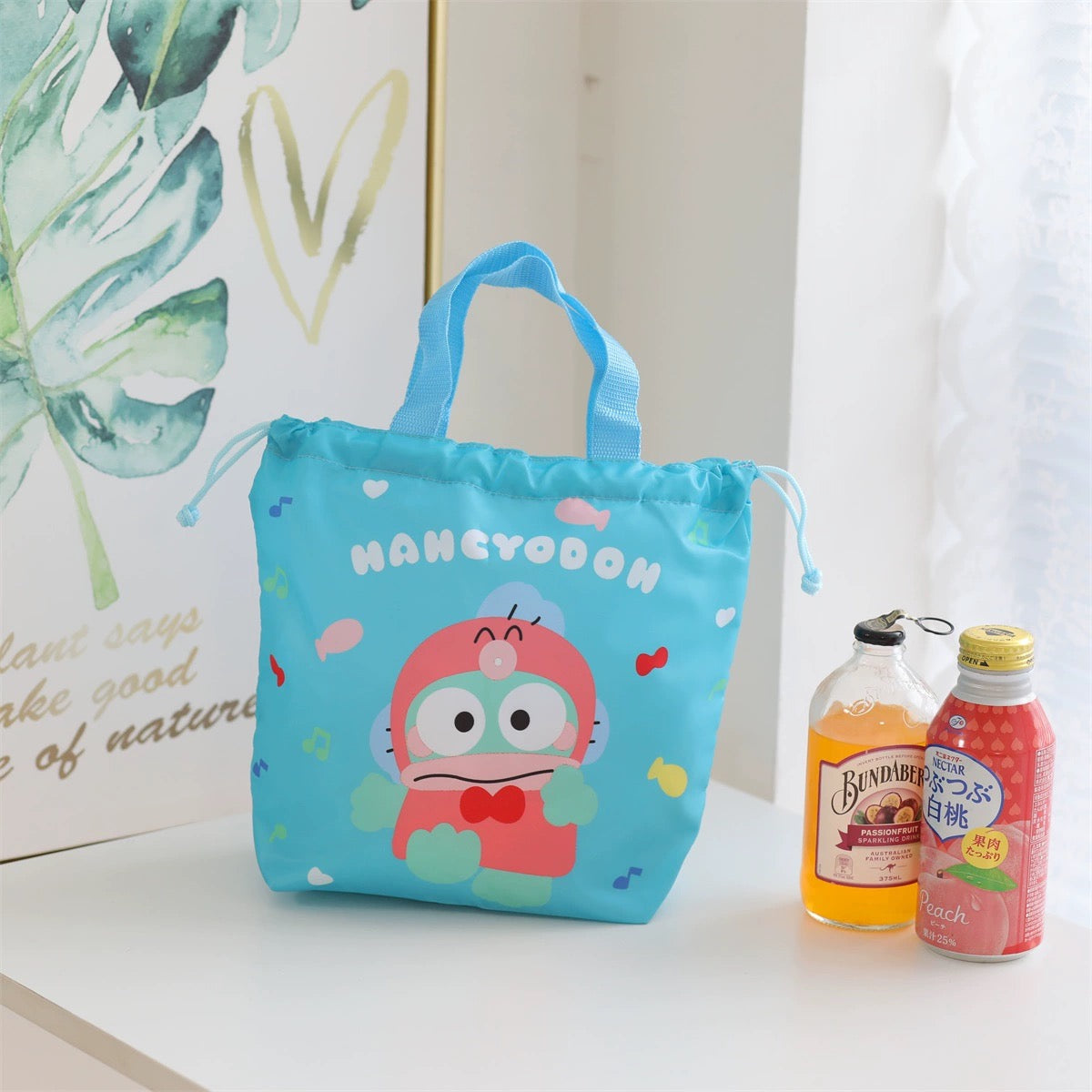Japanese Cartoon with Friends Tidy Up Bag | Hello Kitty My Melody Kuromi Cinnamoroll Pompompurin Pochacco Little Twin Stars Hangyodon - Little Lunch Bag KawaiiGiftLand