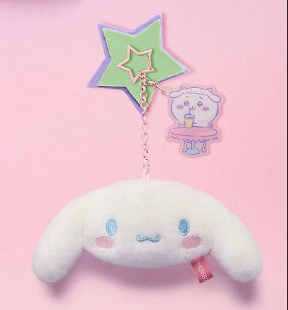 ChiiKawa X Miniso X Sanrio Series | Chiikawa Cinnamoroll Hachiware Kitty Cute Icon Plush Doll Keychain - Kawaii Items Room Decoration doll