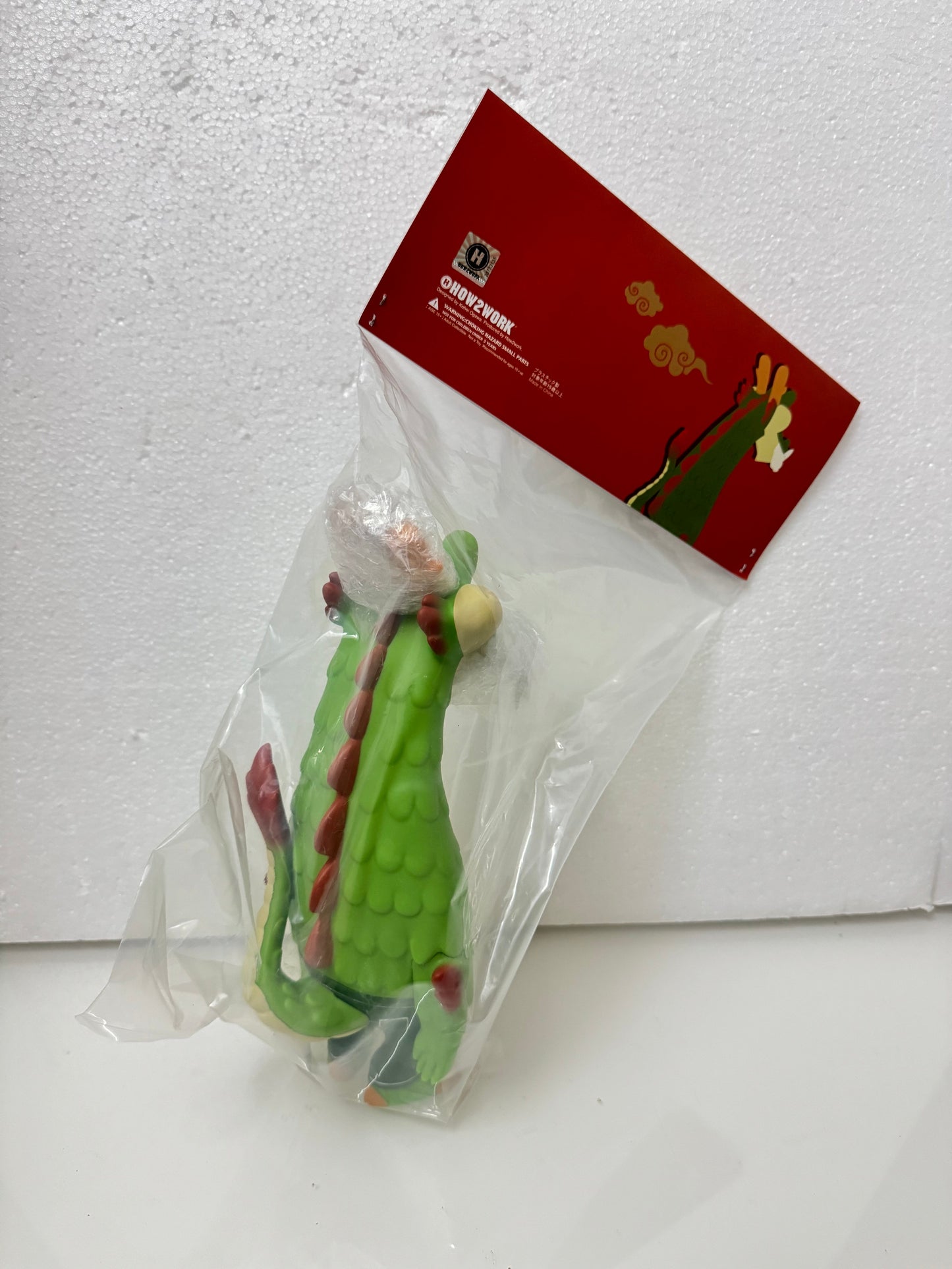 How2work Japan Artist Kohei Ogawa | Draco Original Green Dragon - Sofubi Figure Soft Vinyl Rare KawaiiGiftLand