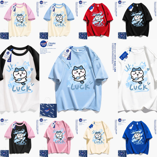 Japanese Cartoon ChiiKawa Casual Style T-Shirt Series | Hachiware Luck - Kawaii Fashion Items