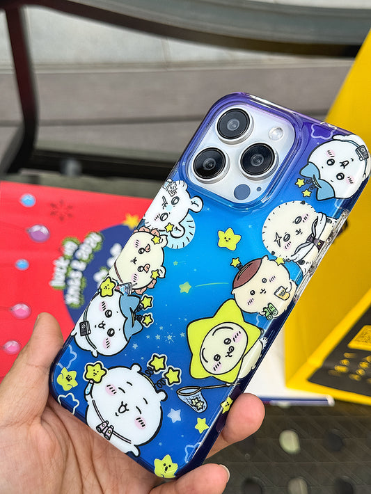 Japanese Cartoon ChiiKawa Shooting Star iPhone Case 13 14 15 Pro Promax