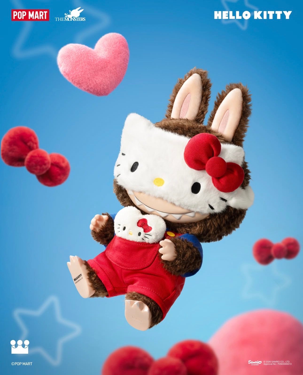 Popmart Sanrio Limited Edition | Hello Kitty Ver Big Vinyl Plush Figure - 40cm tall Kasing Lung Zimomo Labubu Toy Collection