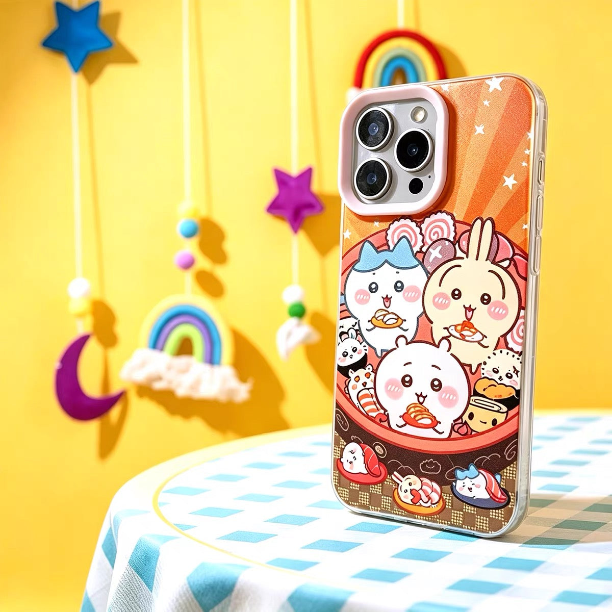 Japanese Cartoon Sanrio Magic School | Bad Badtz Maru XO Laser Colour Clear - iPhoneケース 11 12 13 14 15 16 16e 17 17e Pro Promax