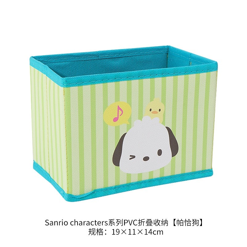 Japanese Cartoon Sanrio with Friends Storage Box | My Melody Kuromi Cinnamoroll Pompompurin Pochacco - Bedroom Girl Gift KawaiiGiftLand