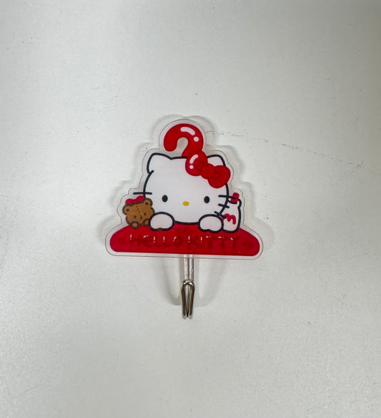 Japanese Cartoon Acrylic Traceless Hook | Hello Kitty My Melody Kuromi Cinnamoroll Pompompurin Pochacco Bad Badtz Maru Hangyodon - Kawaii Style Lovely Decoration