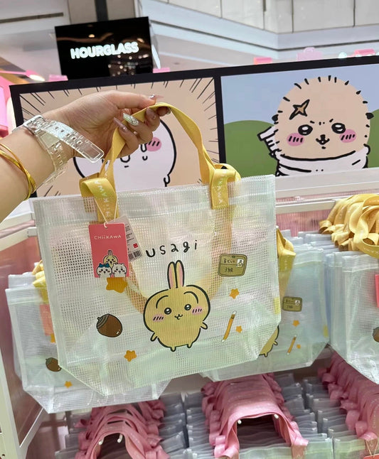 ChiiKawa X Miniso | ChiiKawa Hachiware Usagi Plastic PVC Bag - Kawaii items Cute Accessories KawaiiGiftLand