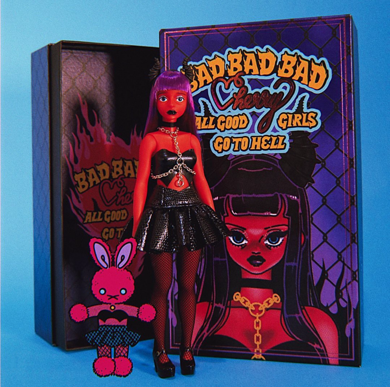 Japan Artist Miyuking Be My Baby Cherry BAD BAD BAD Series | BEBE - Limited Edition Rare NEW Artist Doll