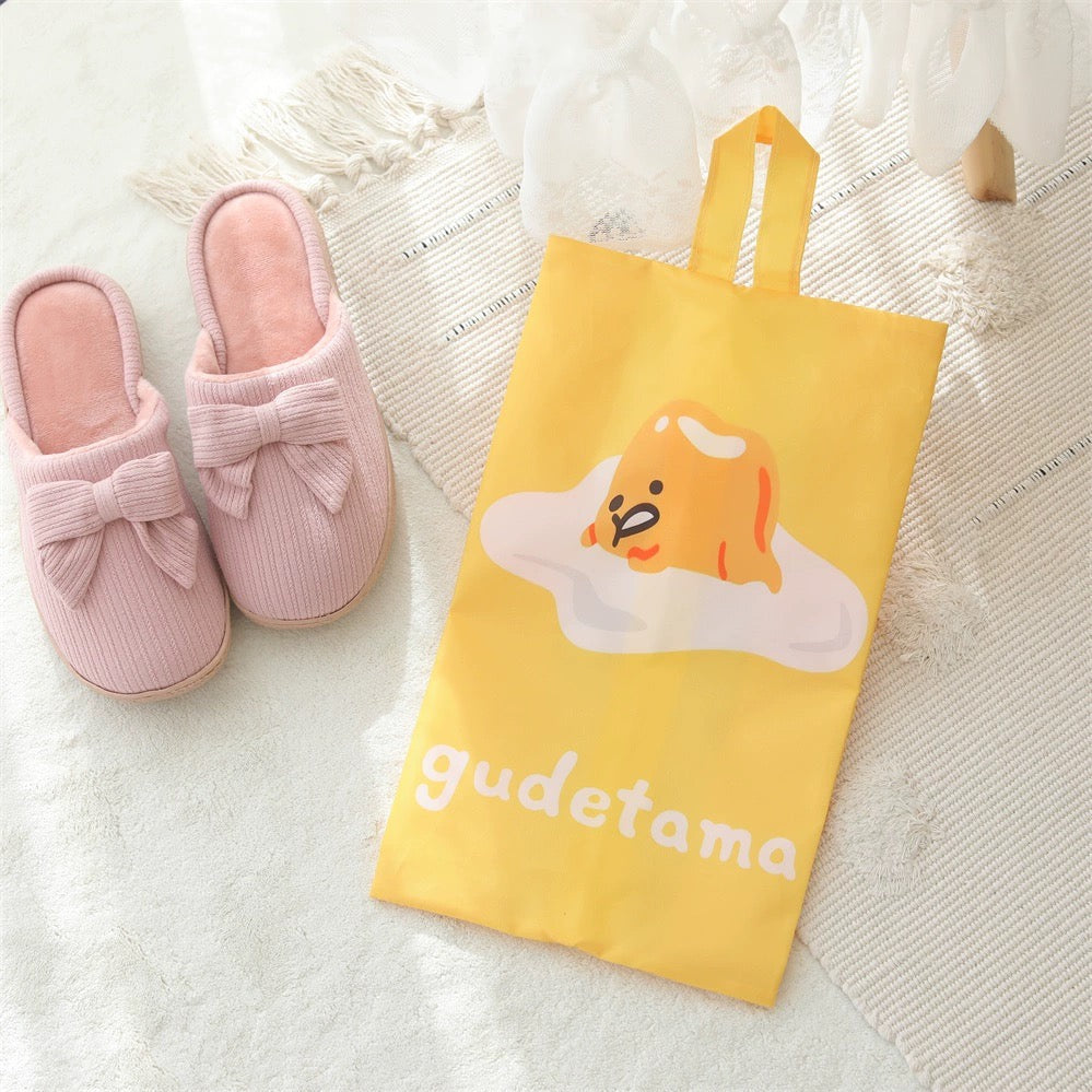 Japanese Cartoon Small Storage Hanging Bag | Keroppi Hangyodon Bad Badtz Maru AhirunoPekkle Tuxedosam Gudetama - Tidy Shoes Cloths Make up Bag KawaiiGiftLand