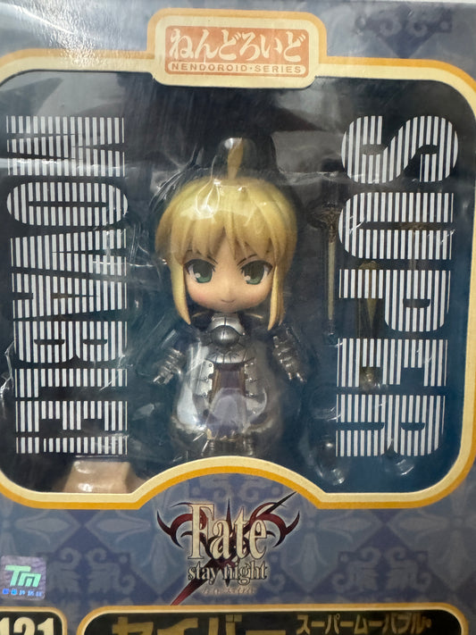 Japan GSC Nendoroid Series | 121 Fate Stay Night Saber Super Movable - 2010 Retried PVC FIGURE DOLL Toy Collection