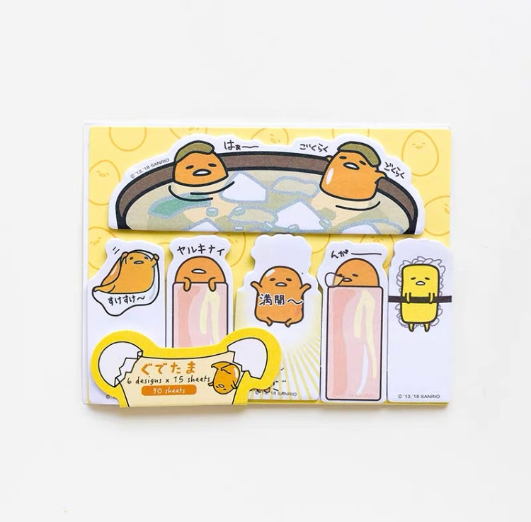 Sanrio Japan Cute Cartoon Memo Stickers Part 2 | Little Twin Stars My Melody Kuromi Cinnamoroll Pompompurin Pochacco KeroKeroKeroppi Gudetama - 90Sheets KawaiiGiftLand