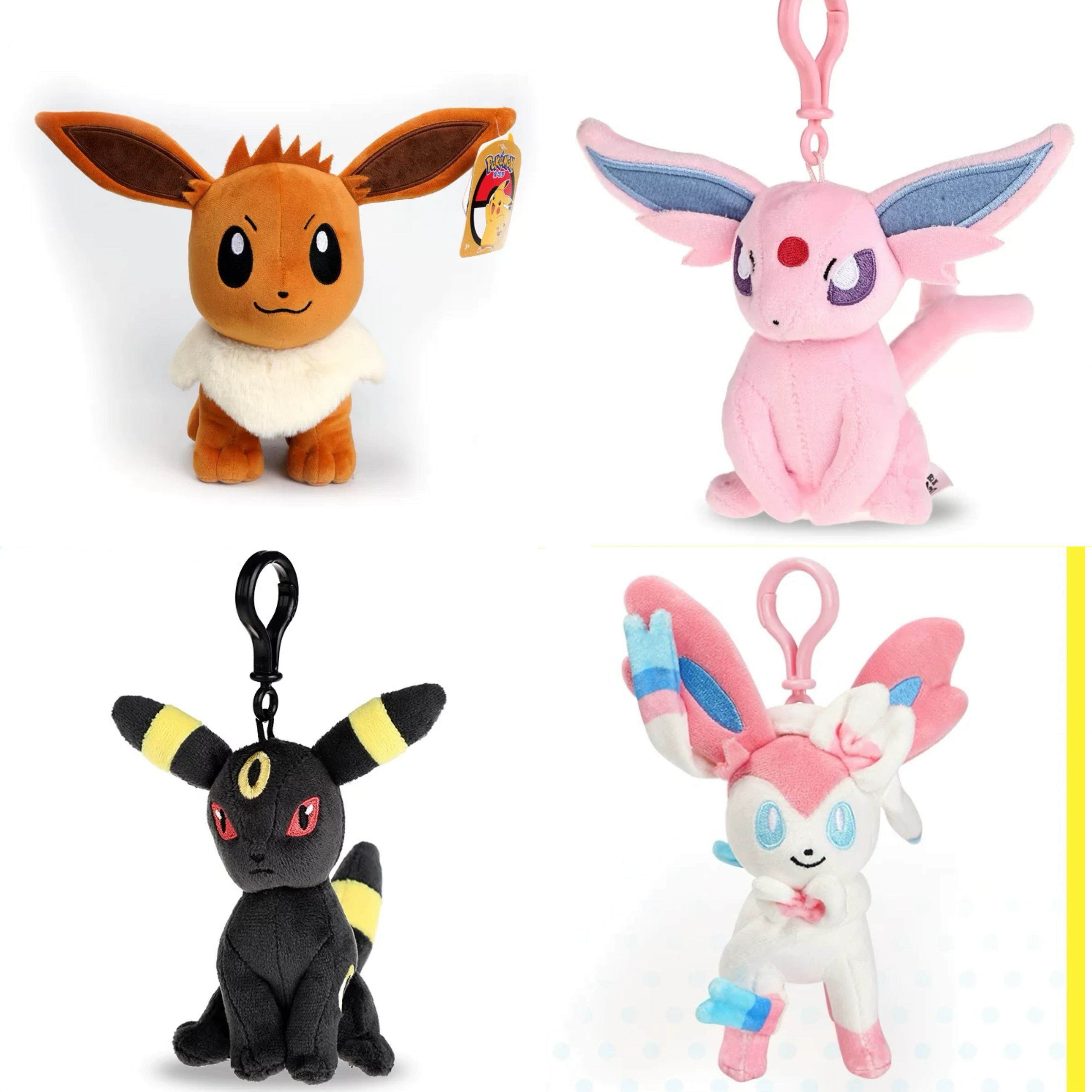 Japan Cartoon Pokemon Eevee Evolve Keychain Eevee Espeon Umbreon
