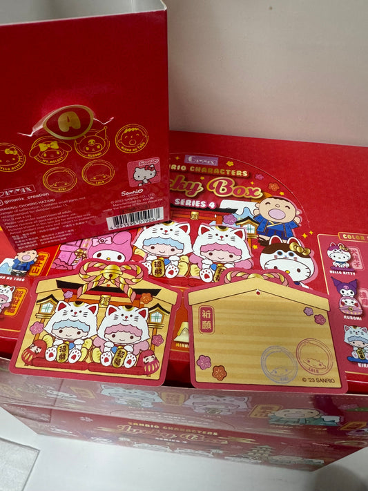Sanrio Characters Vinly Figure Lucky Box | Series A Litte Twin Stars Meneki Lucky Cat - Kawaii Collectable Toys Mystery Blind Box KawaiiGiftLand