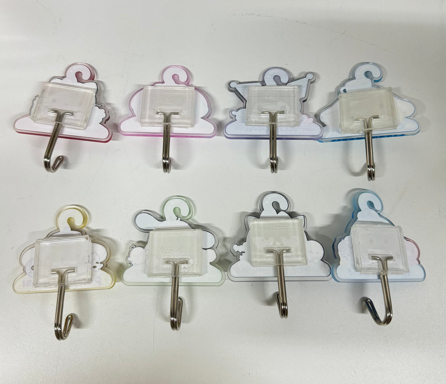 Japanese Cartoon Acrylic Traceless Hook | Hello Kitty My Melody Kuromi Cinnamoroll Pompompurin Pochacco Bad Badtz Maru Hangyodon - Kawaii Style Lovely Decoration