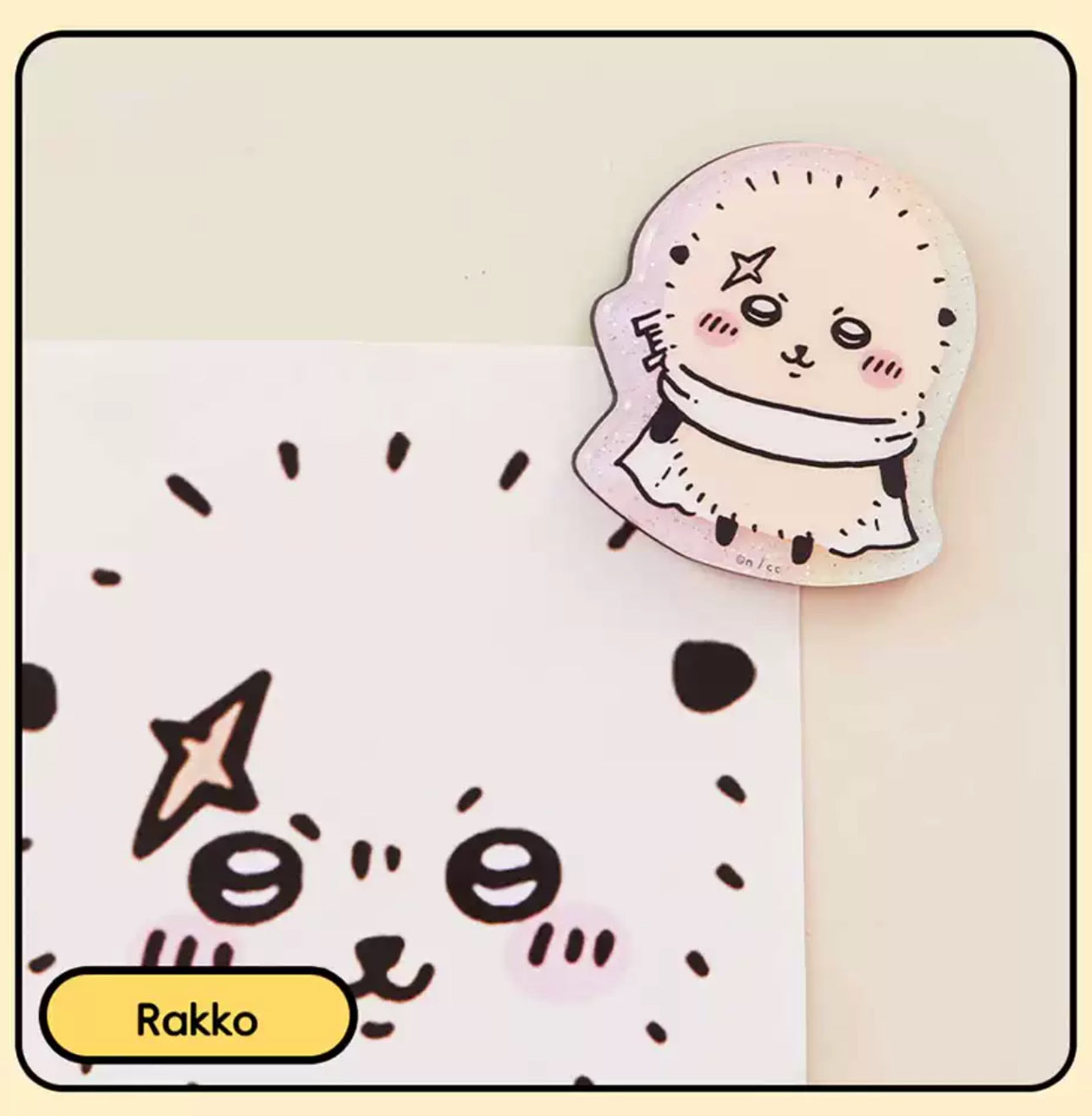 ChiiKawa X Miniso | ChiiKawa Hachiware Usagi Momonga Kurimanju Rakko Magnet with Card - Kawaii Item Cute Accessories KawaiiGiftLand