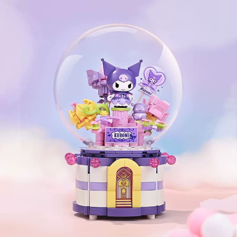 Sanrio Sweet Melody with Flora Music Box | My Melody Kuromi - Limited Edition Building Blocks Toy Collections KawaiiGiftLand