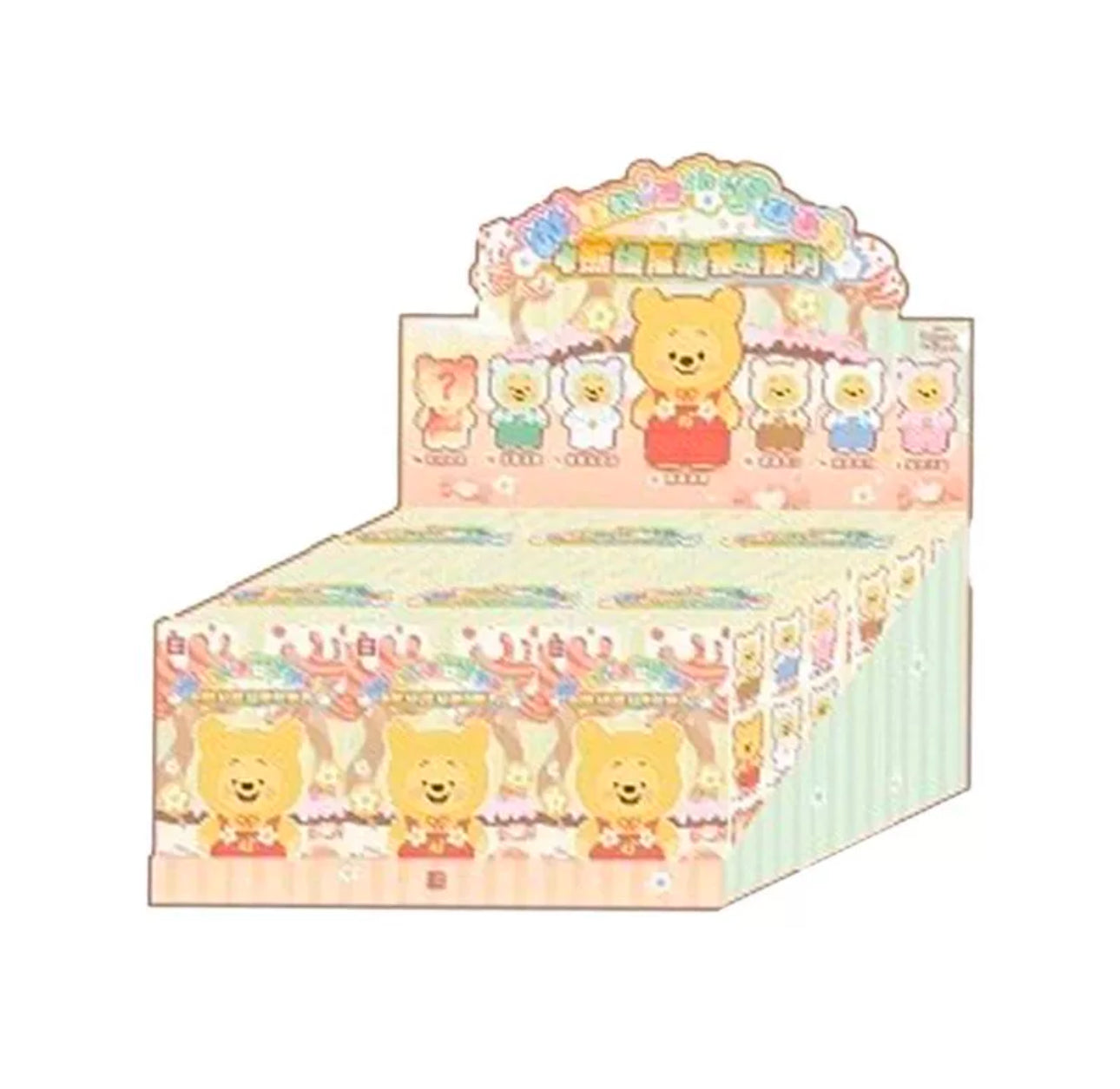 TopToy x Winnie The Pooh Plush Candy Bear Part 1 | Pastel Candy Pooh with Outfits Red Brown Blue Pink Sky Blue Green Purple - Plush Plastic Doll Collectable Toys Mystery Blind Box KawaiiGiftLand