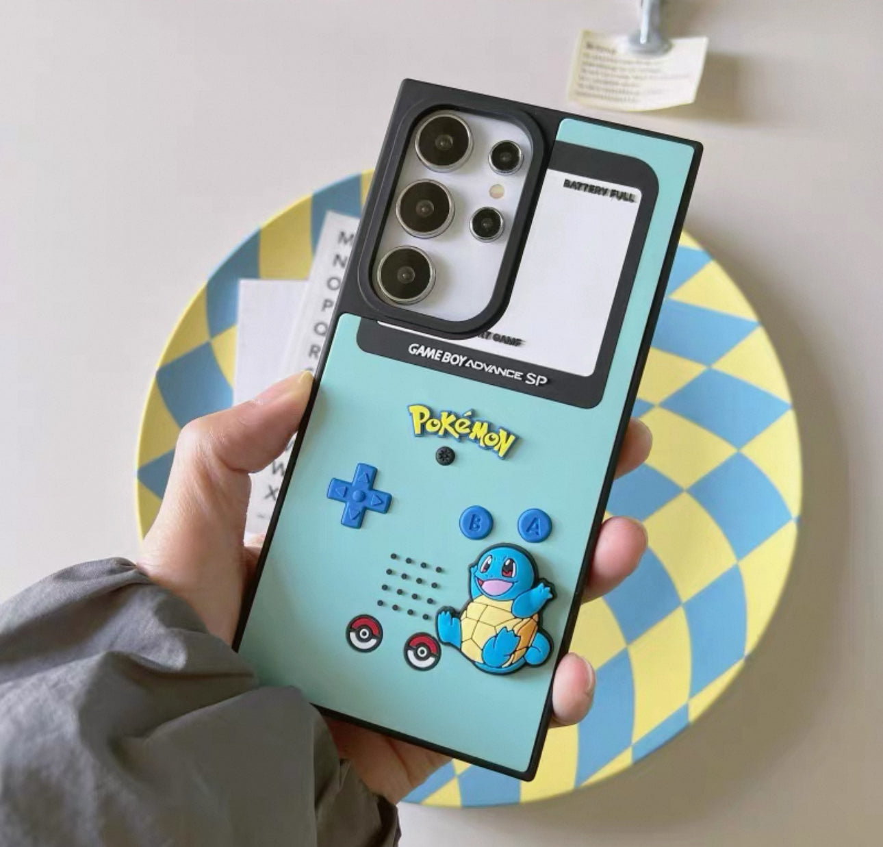 Japanese Anime Pokemon Vintage Game Consoles Theme | Pikachu Charmander Squirtle - Phone Case Samsung Galaxy S25 S24 S23 S22 Ultra KawaiiGiftLand