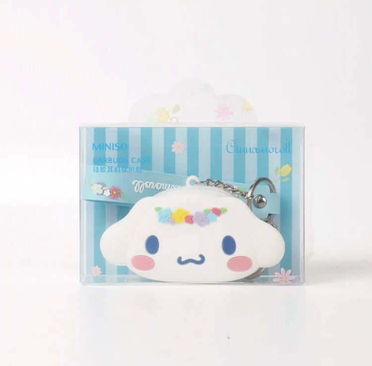 Japan Sanrio Silicone Mini Purse Bag Keychain Lolita Series | My Melody Kuromi Cinnamoroll - Coin Bag Keychain Can put in Airpods EarPhone KawaiiGiftLand
