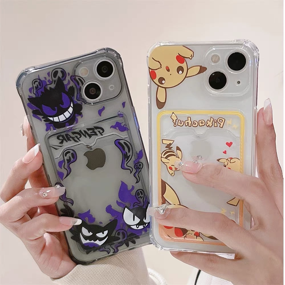 Japanese Cartoon Pokemon Photo Holder | Pikachu Gengar - iPhone Case KawaiiGiftLand Japanese Cartoon Pokemon Photo Holder | Pikachu Gengar - iPhone Case KawaiiGiftLand