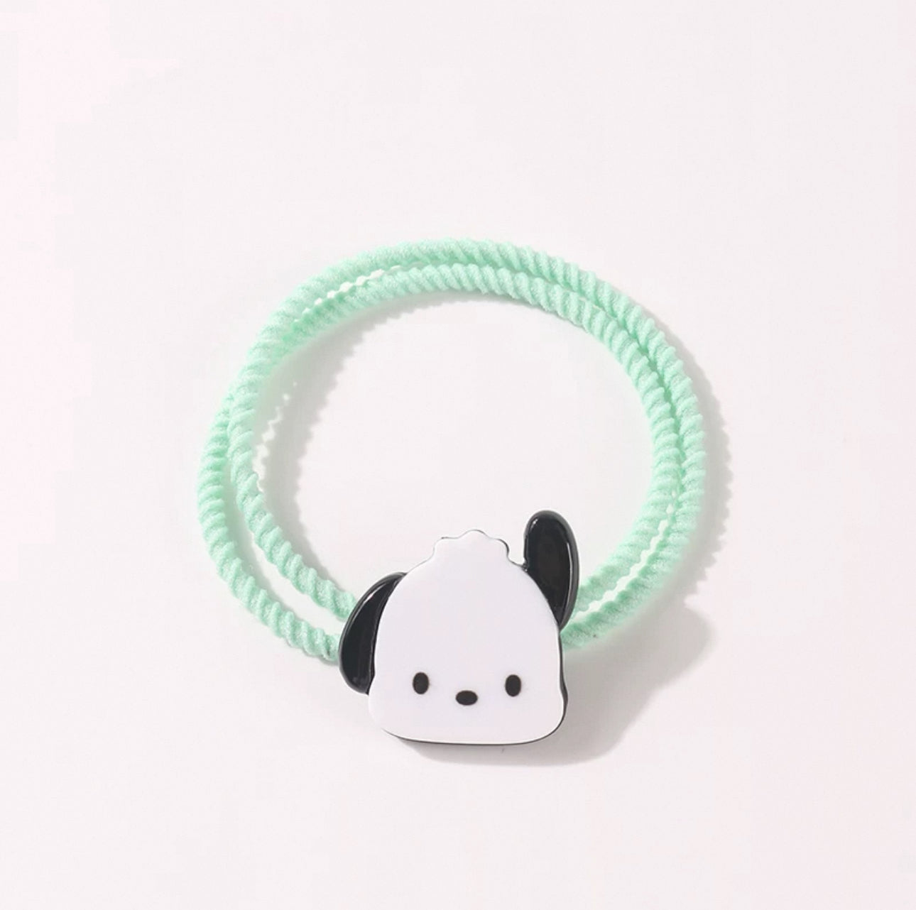 Sanrio Big Head Acrylic Hair Tie Hello Kitty My Melody Cinnamoroll Kuromi Pochacco KawaiiGiftLand