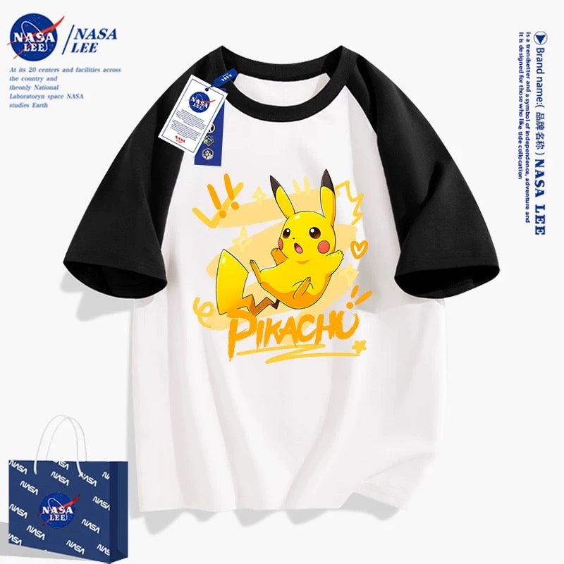 Japanese Cartoon Pokemon Casual Style T-Shirt Series | Pikachu with Heart 2 - Kawaii Fashion Items