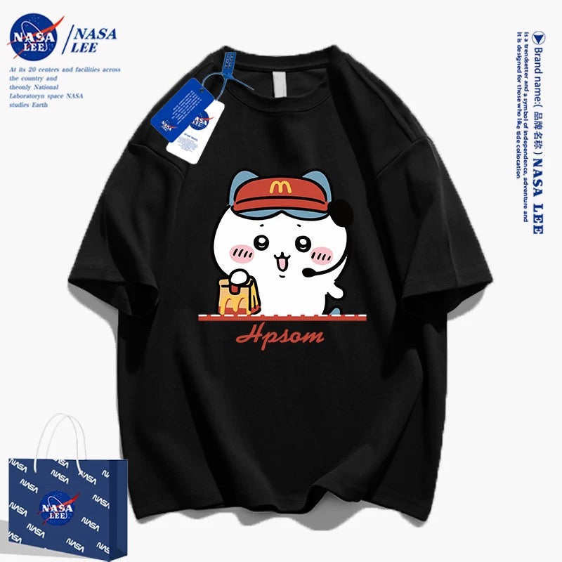 Japanese Cartoon ChiiKawa Casual Style T-Shirt Series | Chiikawa Waiter - Kawaii Fashion Items