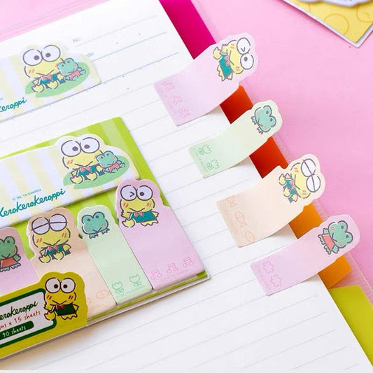 Sanrio Japan Cute Cartoon Memo Stickers Part 2 | Little Twin Stars My Melody Kuromi Cinnamoroll Pompompurin Pochacco KeroKeroKeroppi Gudetama - 90Sheets KawaiiGiftLand