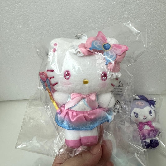 Sanrio Characters Magical Girl Style Keychain | Hello Kitty My Melody Kuromi Cinnamoroll Hangyodon - Convenience Store Limited Collectable Toys