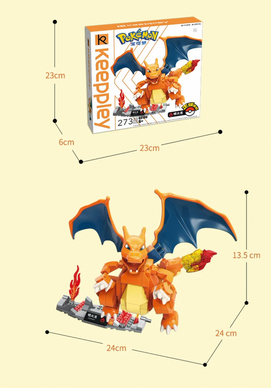 Pokemon Character Evolution Series Part 1 | Charizard Blastoise Venusaur Gyarados Mewtwo - Building Blocks Toy Collections KawaiiGiftLand