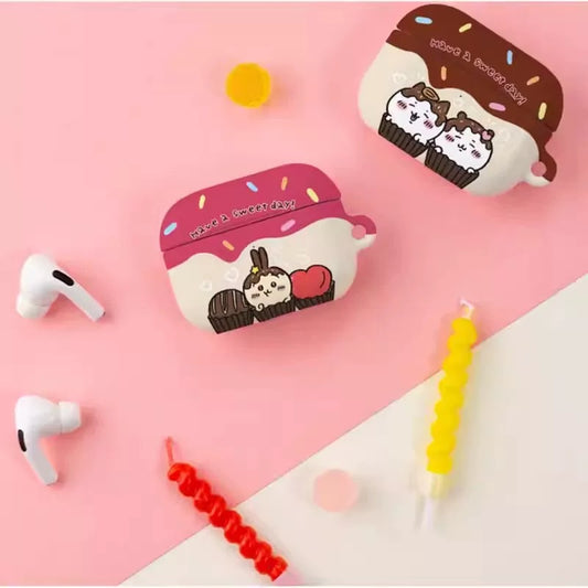 Japanese Cartoon ChiiKawa Chocolate Have a Sweet Day | Chiikawa Hachiware Usagi - AirPods AirPodsPro AirPods3 AirPods4 Case