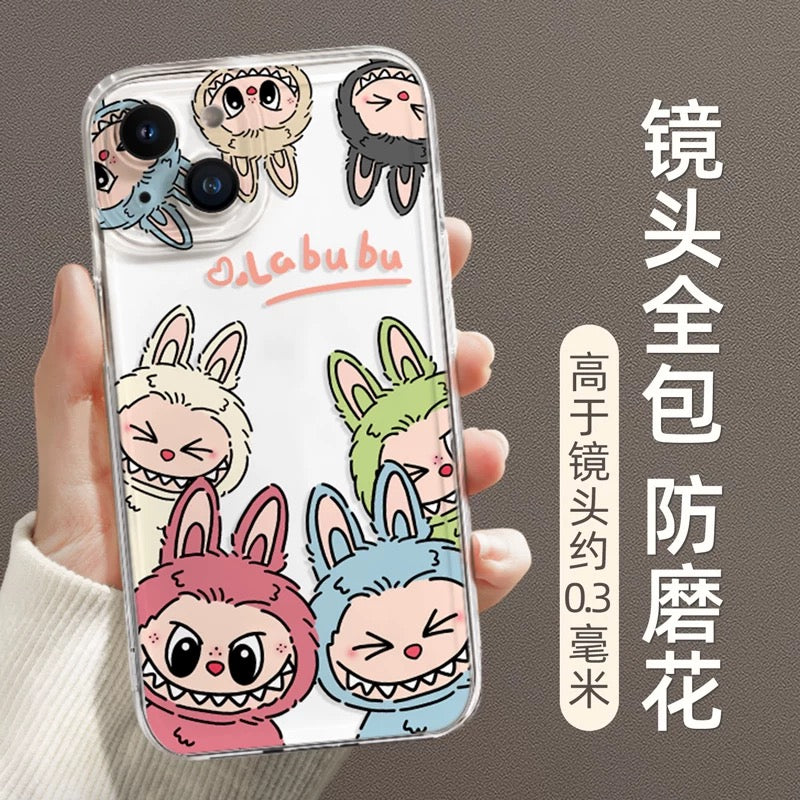 Cute Cartoon Monster Zimomo | Macaron - iPhone Case XR XS X 11 12 13 14 15 16 Pro Plus Promax KawaiiGiftLand