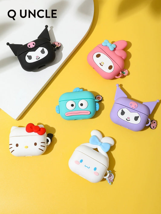 Sanrio Silicone Aipods Case | Hello Kitty My Melody Kuromi Cinnamoroll Hangyodon - Airpods AirpodsPro Airpods3 AirpodsPro2 KawaiiGiftLand