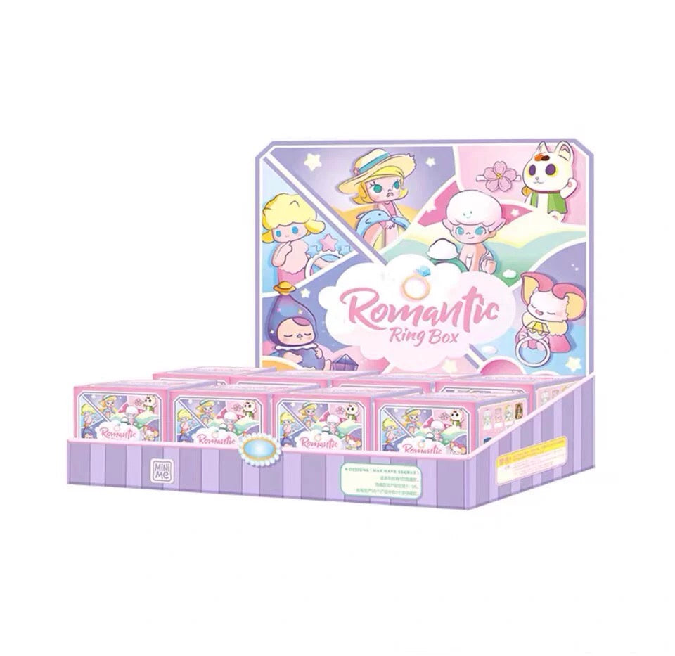 Popmart Romantic Ring Box Part 1 | Molly SkullPanda Dimoo Labubu Pucky Satyr Rory Konatsu Yoki Instinctoy - Blind Box Toy Collection KawaiiGiftLand