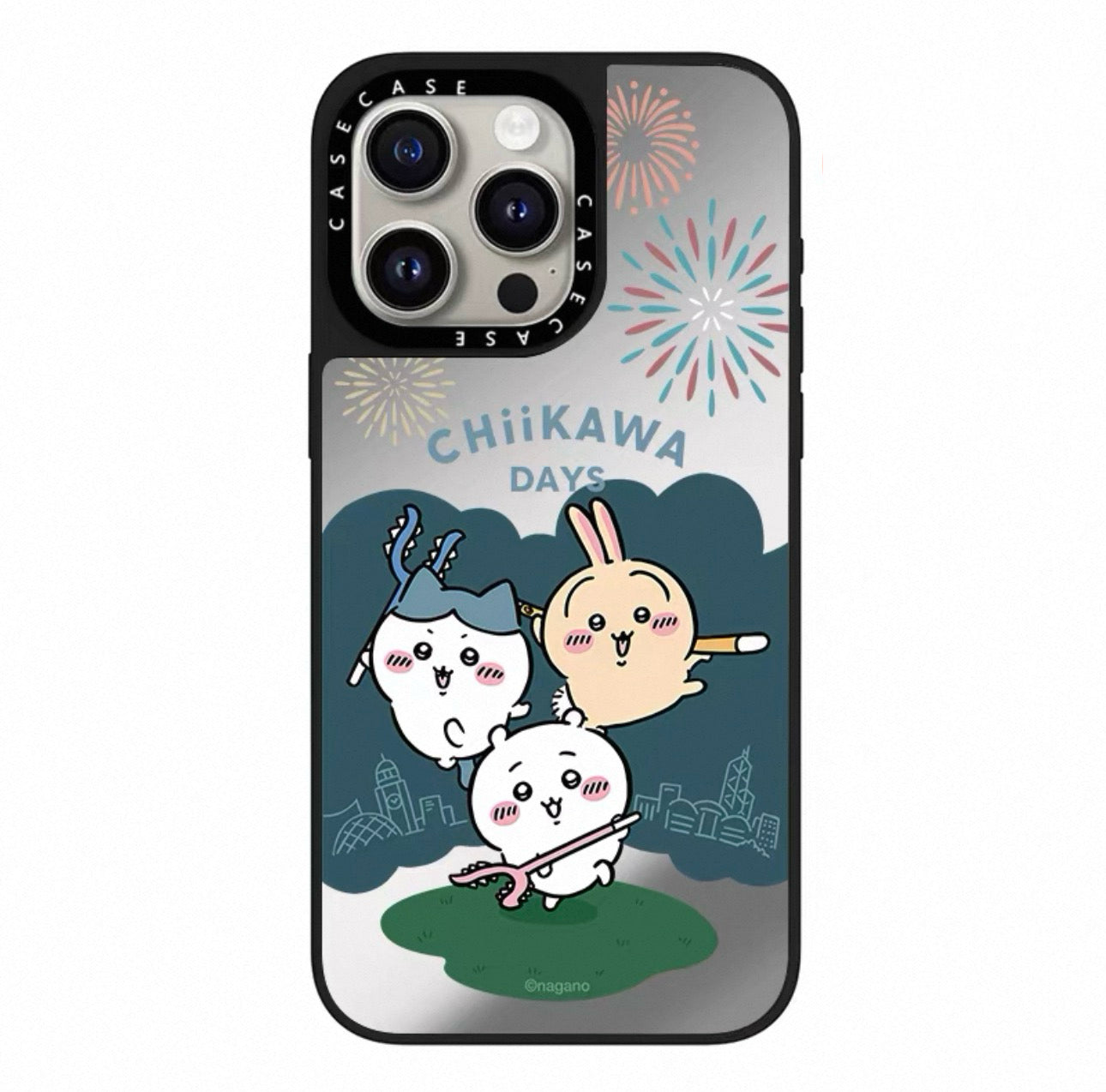 Japanese Cartoon ChiiKawa Mirror Phone Case | ChiiKawa Hachiware Usagi Chiikawa Days Version - iPhone Case 12 13 14 15 16 17 Pro Promax