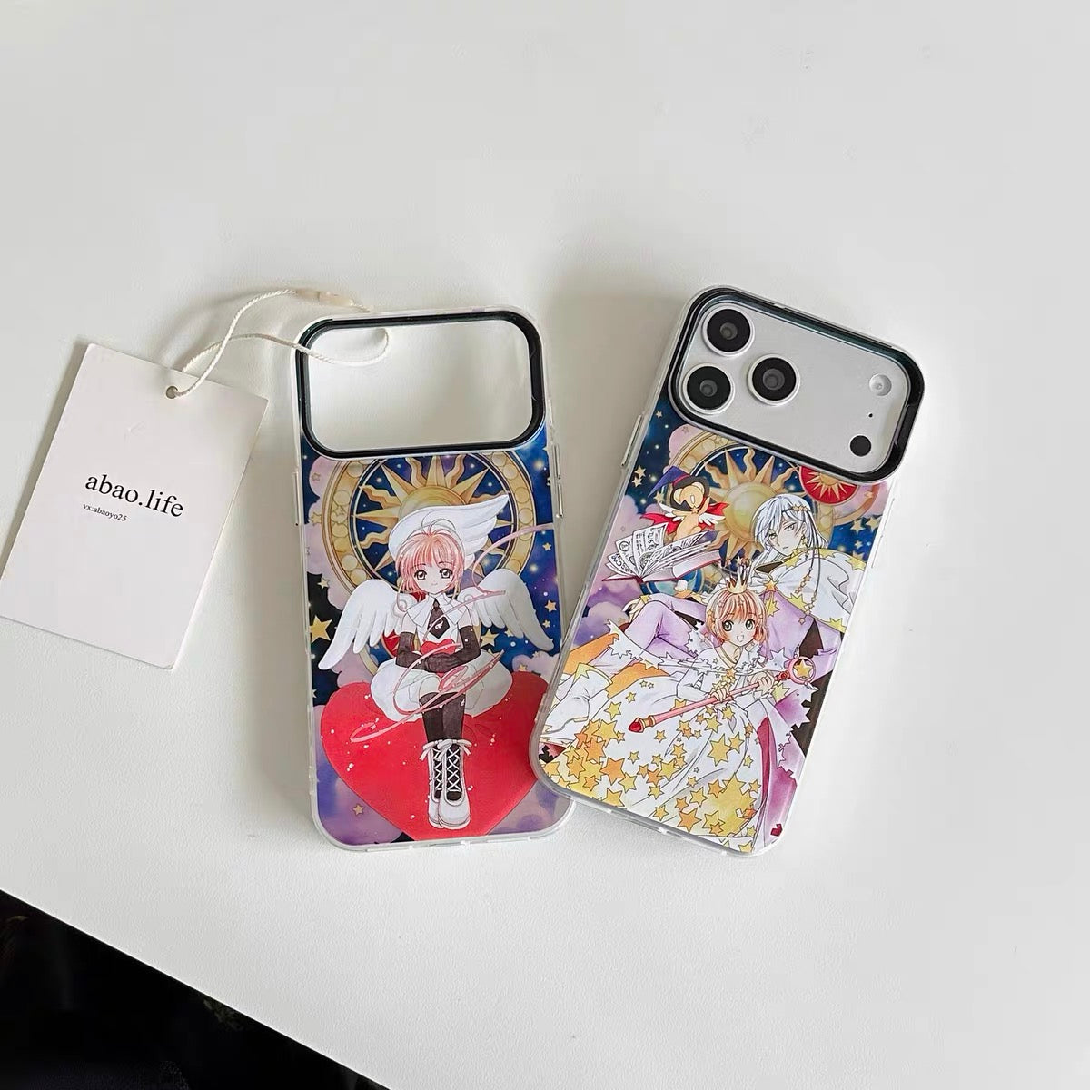 CardCaptorSakura Retro Comic Laser Case | Part 4 Cosplay Style Queen King & Angel - Phone Case Samsung Galaxy S26 S25 S24 S23 S22 S21 FE Ultra Edge